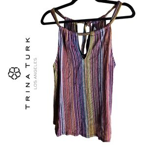 Trina Turk Multicolor Striped Women's Top